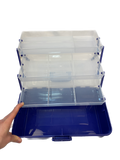 Szerelékes Horgász Láda-kék 36*20*20