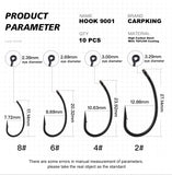 Carp King-Curved Shank horog-CK9001