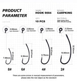 Bull Tackle-Turndown hosszúszárú horog-bt9004