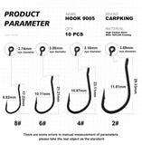 Carp King-Edyes Stiff Rig horog-CK9005