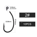 Carp King-Curved Shank horog-CK9001