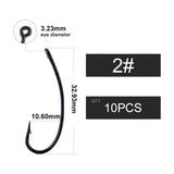 Bull Tackle-Turndown hosszúszárú horog-bt9004