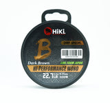 HiKi-Dark Brown zsinór 300 m